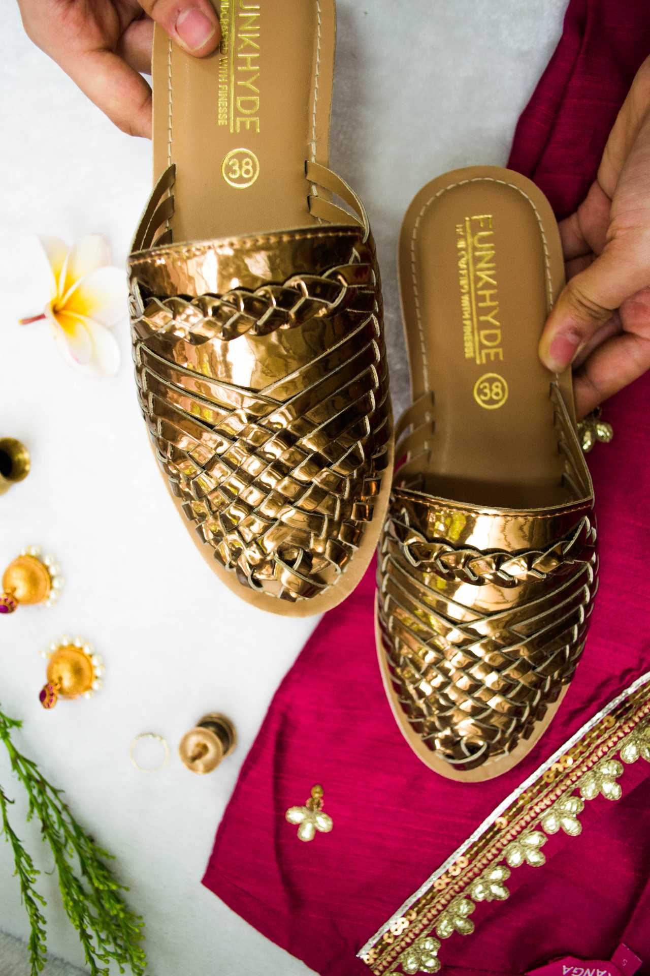 Amurra Antique Huarache Mules - Funkhyde India