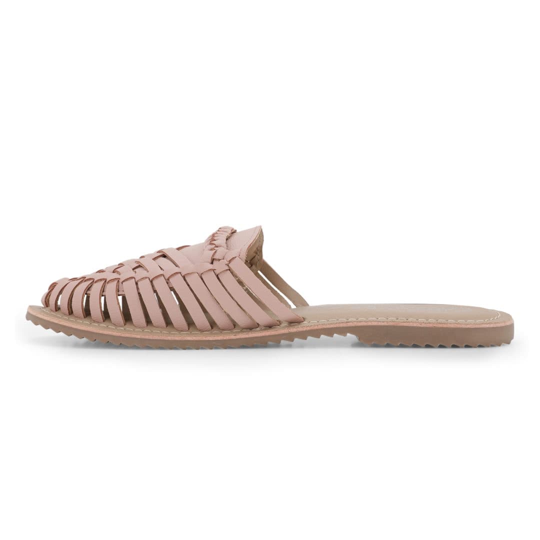 Amurra Baby Pink Huarache Mules - Funkhyde India